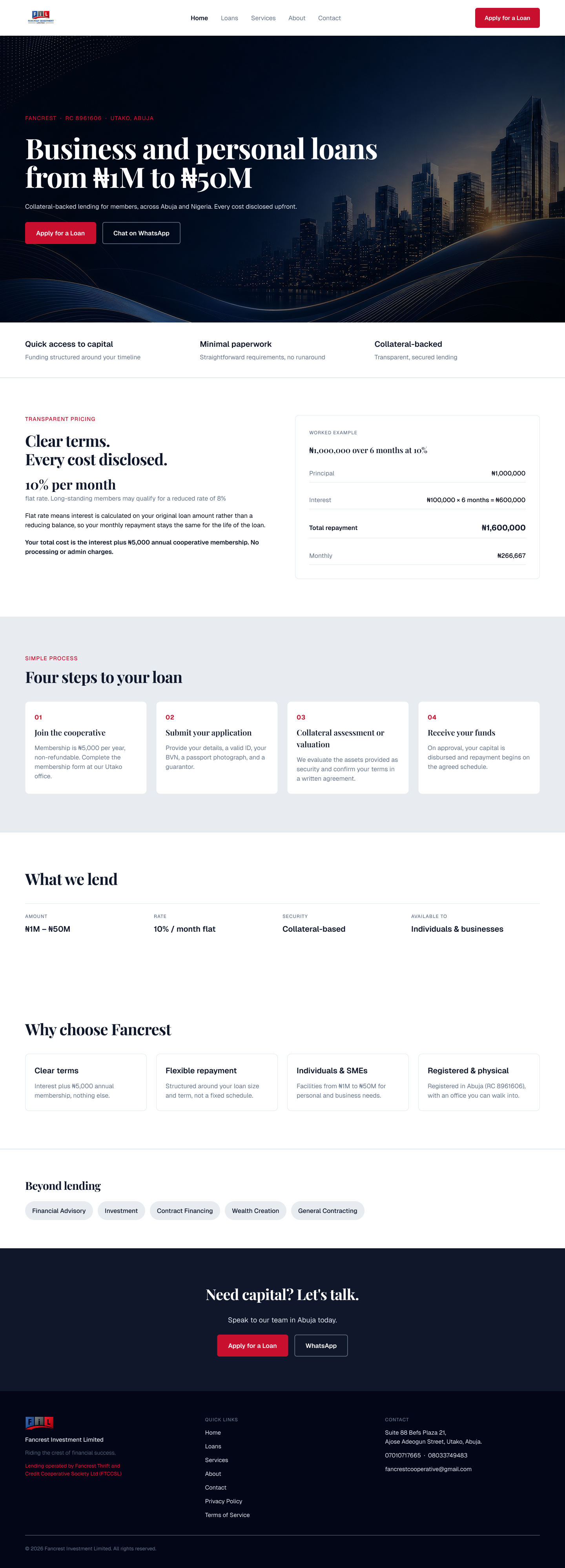 Fancrest design - Full Overview
